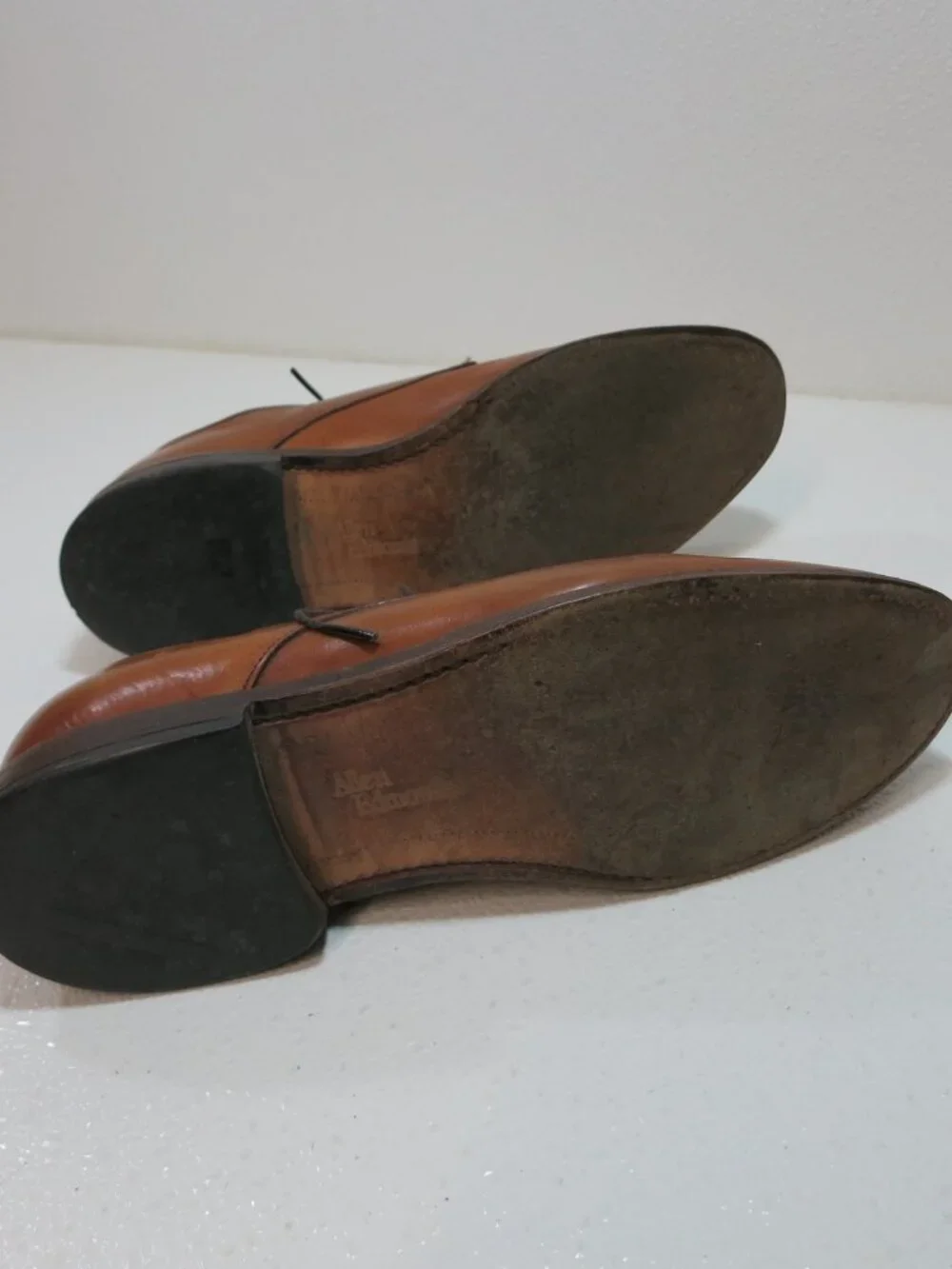 Allen Edmonds Kenilworth Oil Tanned Full Cut Leather Dress Oxfords Shoes Men 7 D